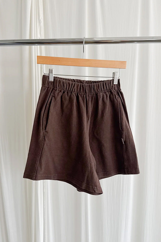 Le Bon Shoppe Flared Basketball Chocolate Shorts