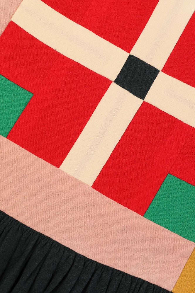L.F Markey Rafe Forest Patchwork Dress