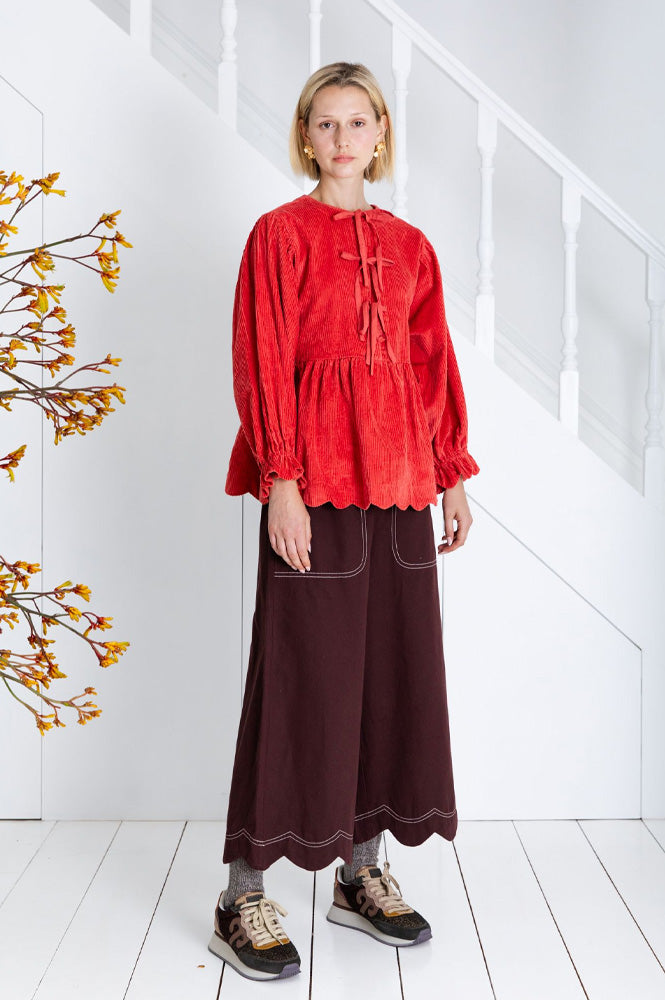 Bonté Addison Rosehip Corduroy Top