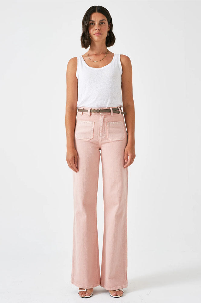 Seventy + Mochi Mabel Patch Pocket Peony Jeans