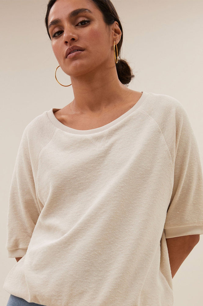 By-Bar Neva Almond Slub Top