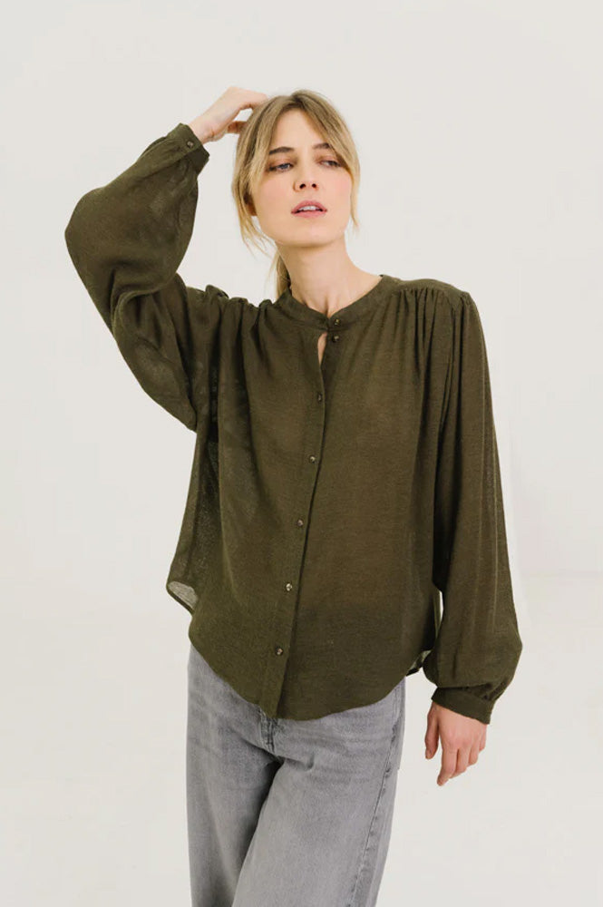 Sacrecoeur Gladis Khaki Blouse