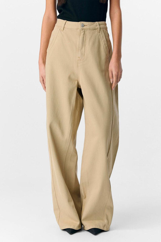 Object Moji Ariana Twill Wide Leg Jeans