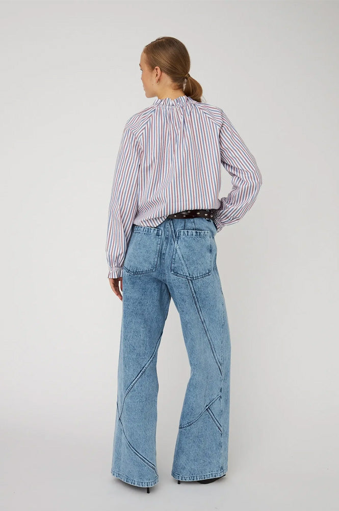 Stella Nova Striped Cotton Blouse