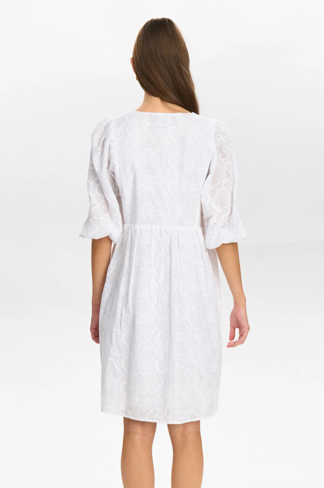 Numph Hensley Bright White Dress