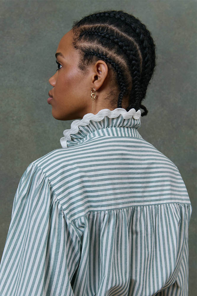 Louise Misha Cora Almond Stripes Blouse