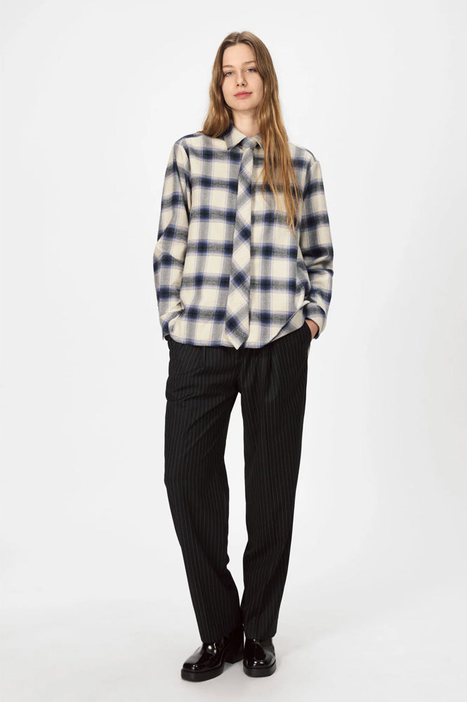 Nué Notes Montreal Navy Check Shirt