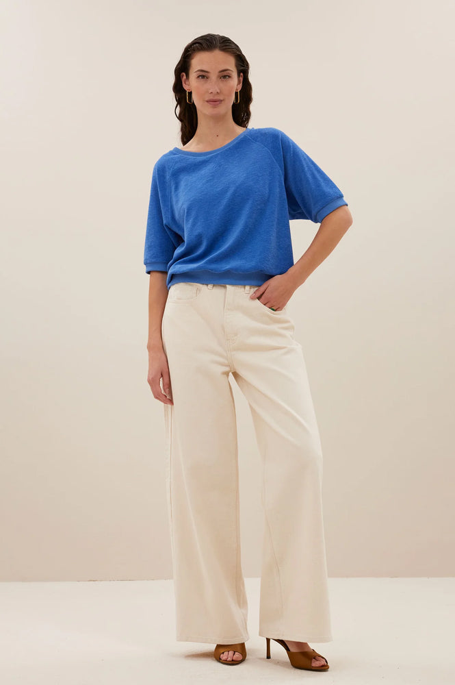 By-Bar Neva Queens Blue Slub Top