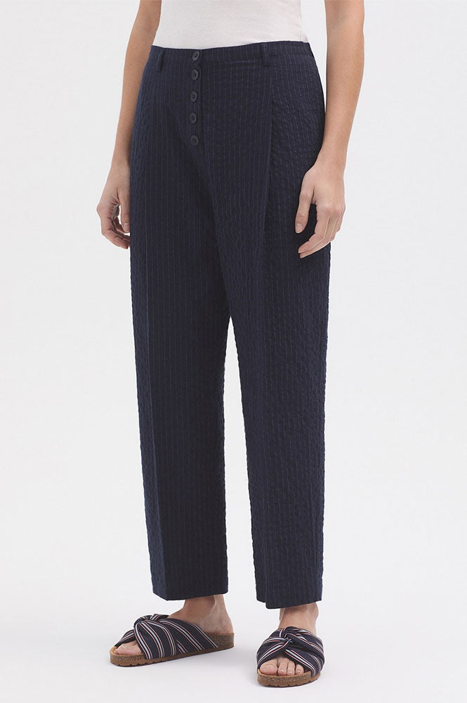 Nice Things Diplo Pinstripe Navy Trousers