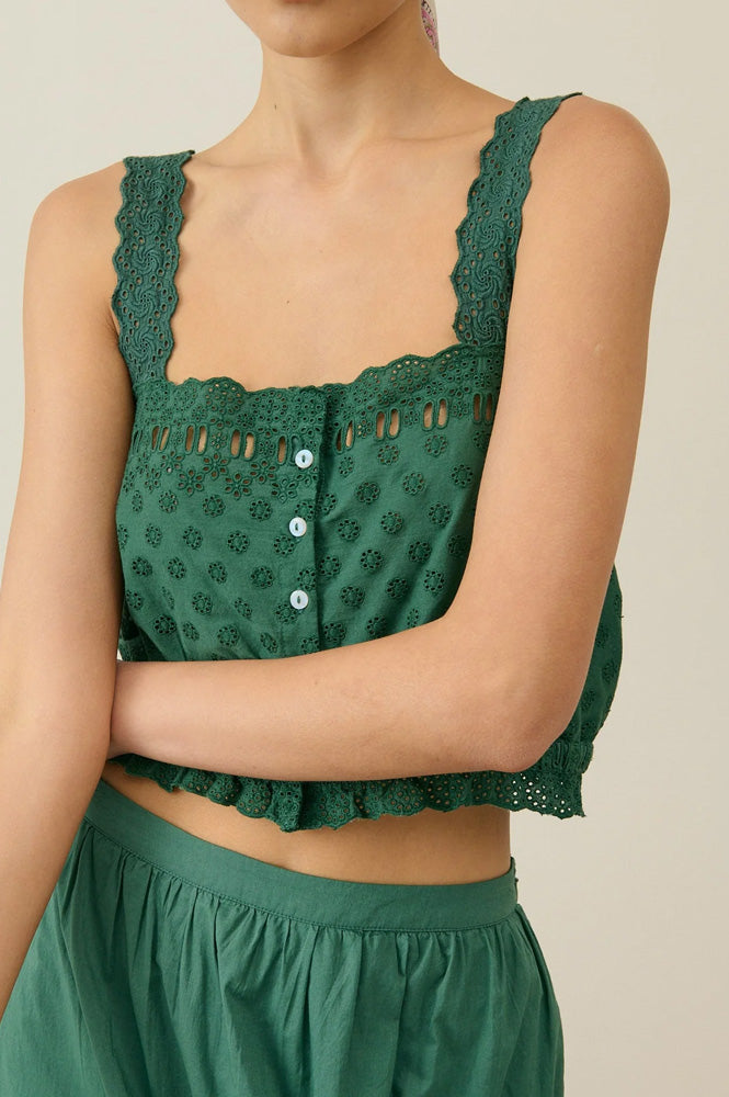 Louise Misha Kivi Tuscan Green Top