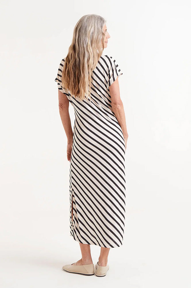 Compania Fantastica Striped Midi Dress