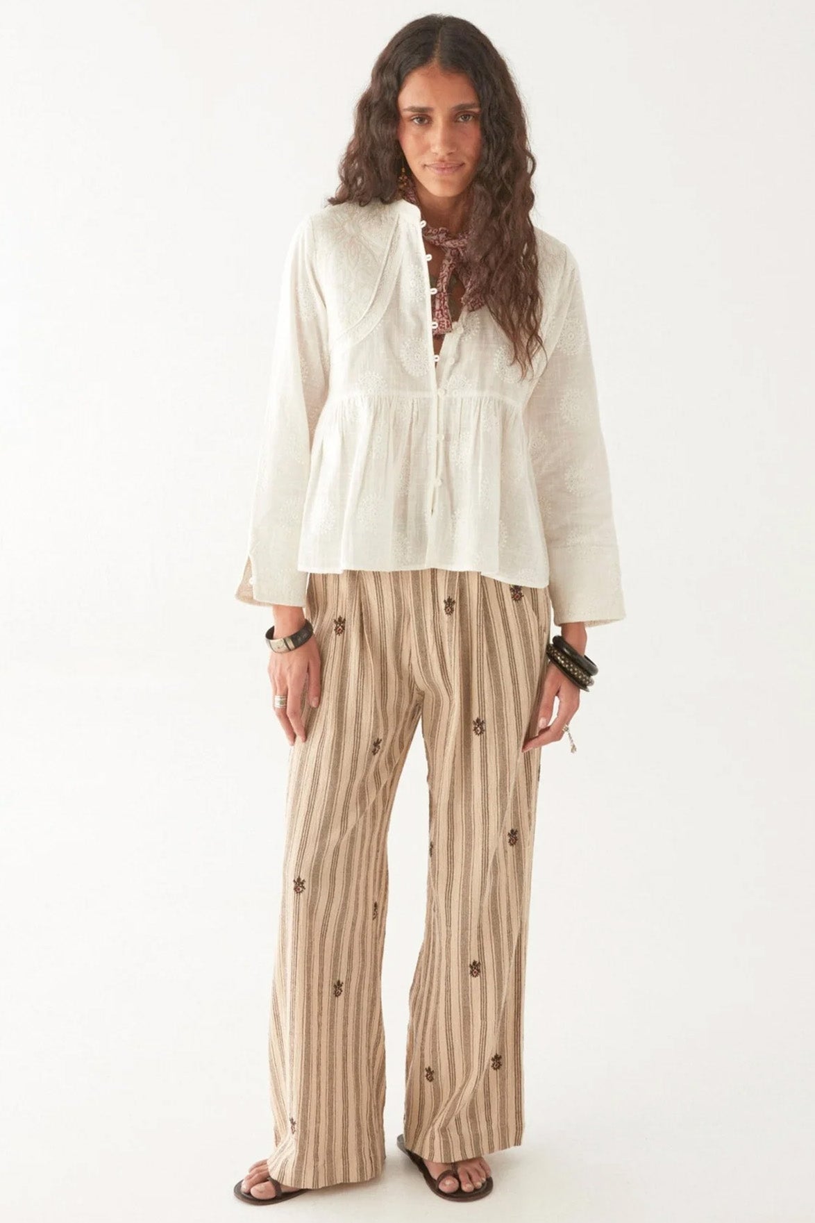 Maison Hotel Ariana Mosaique Ivory Blouse