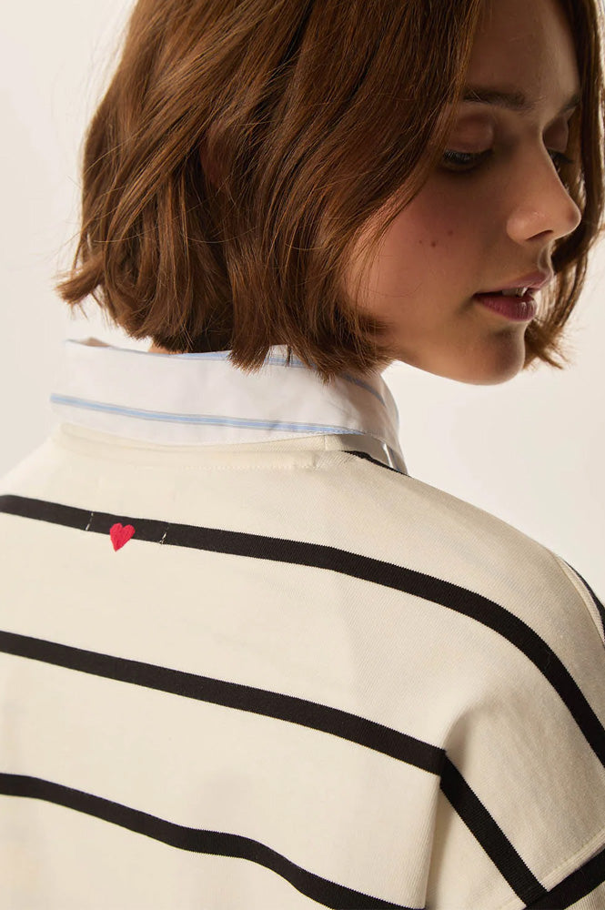 Des Petit Hauts Felizou Striped Sailor Top