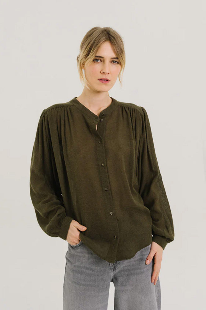 Sacrecoeur Gladis Khaki Blouse