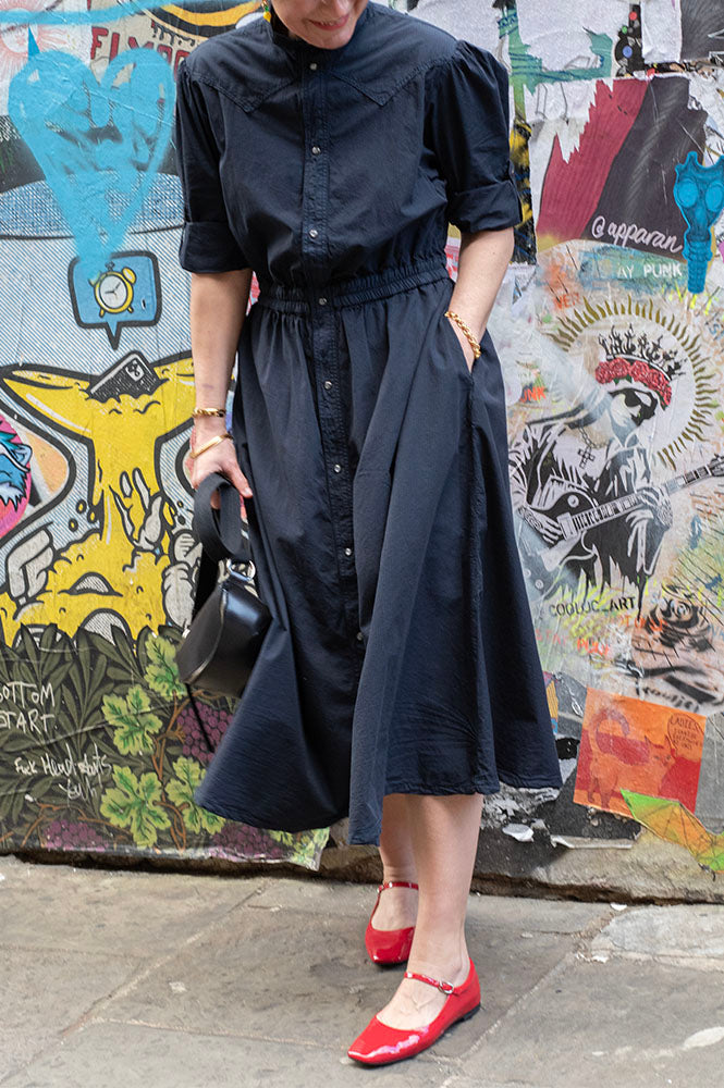 Bellerose Pakita Captain Blue Midi Dress