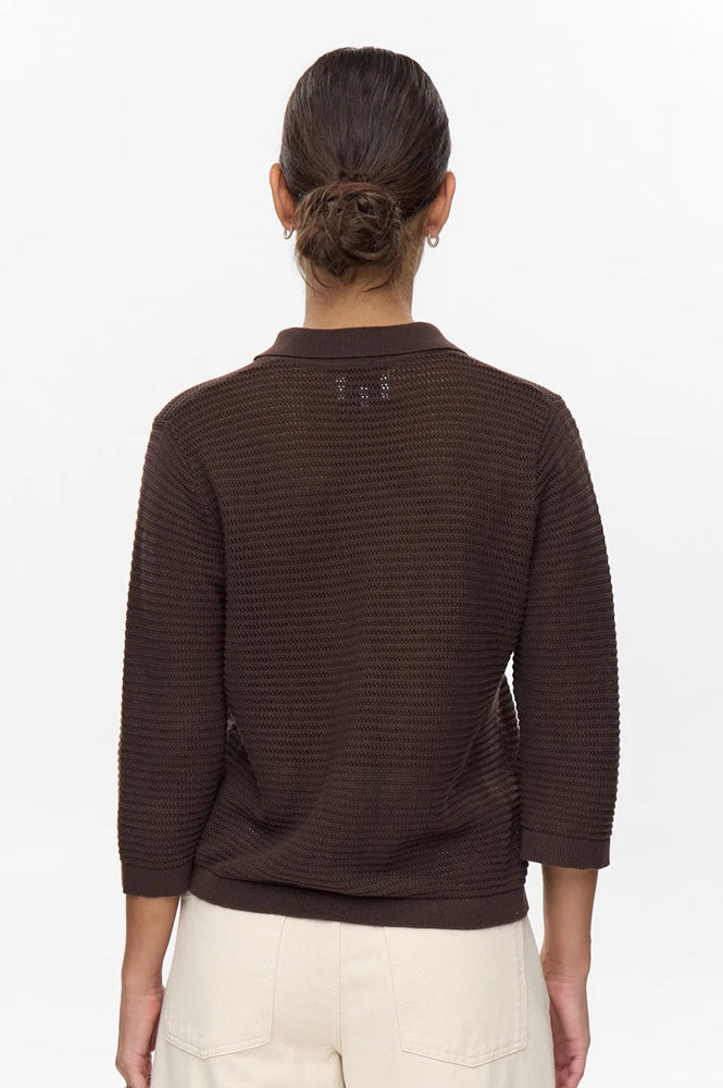 Numph Vilde Black Coffee Knitted Cardigan
