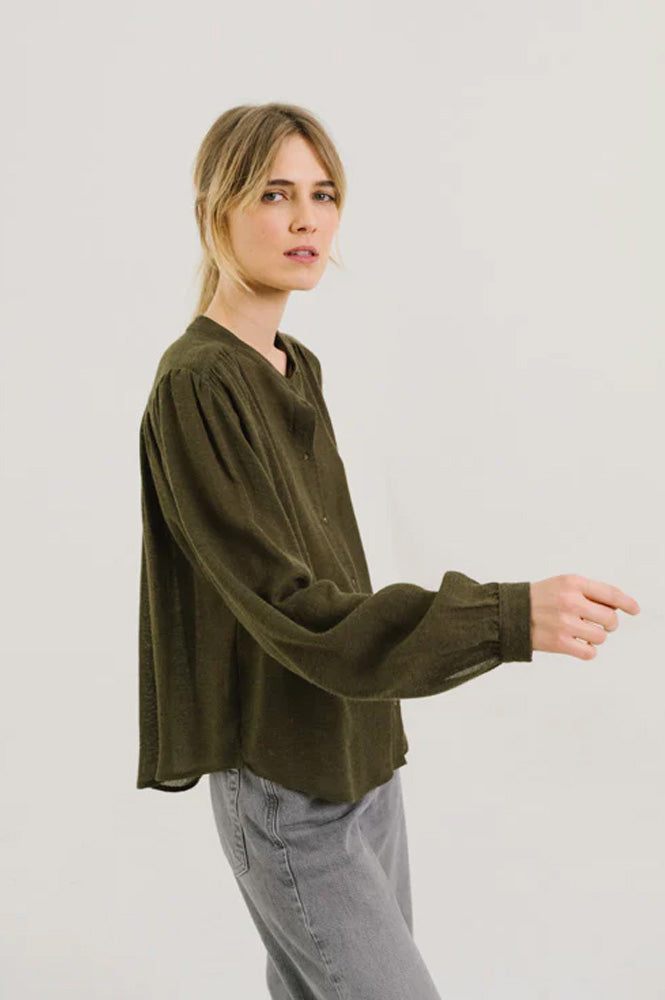 Sacrecoeur Gladis Khaki Blouse