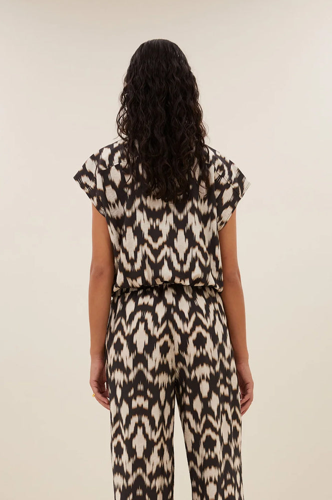 By-Bar Lode Brown Batik Blouse