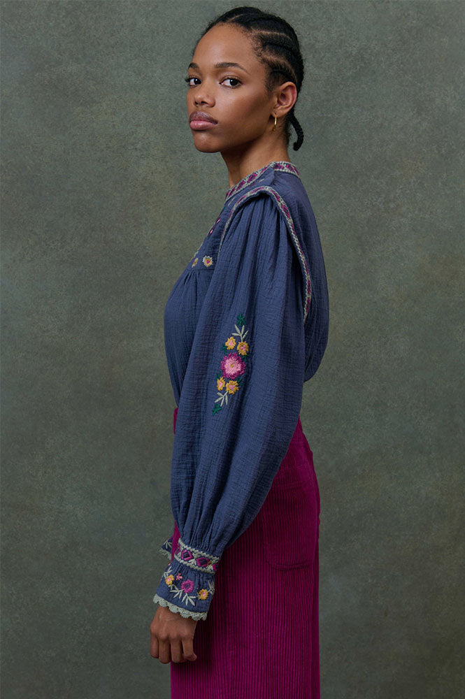 Louise Misha Izza Midnight Floral Blouse
