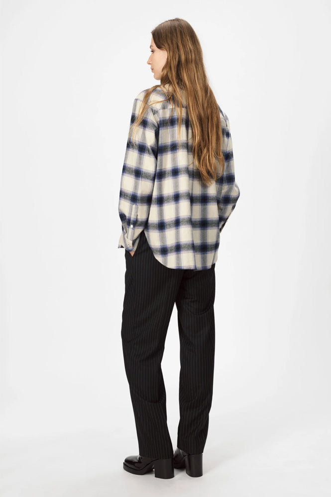 Nué Notes Montreal Navy Check Shirt