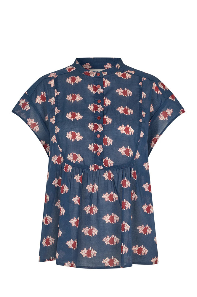 Lolly's Laundry Molly Blue Floral Blouse