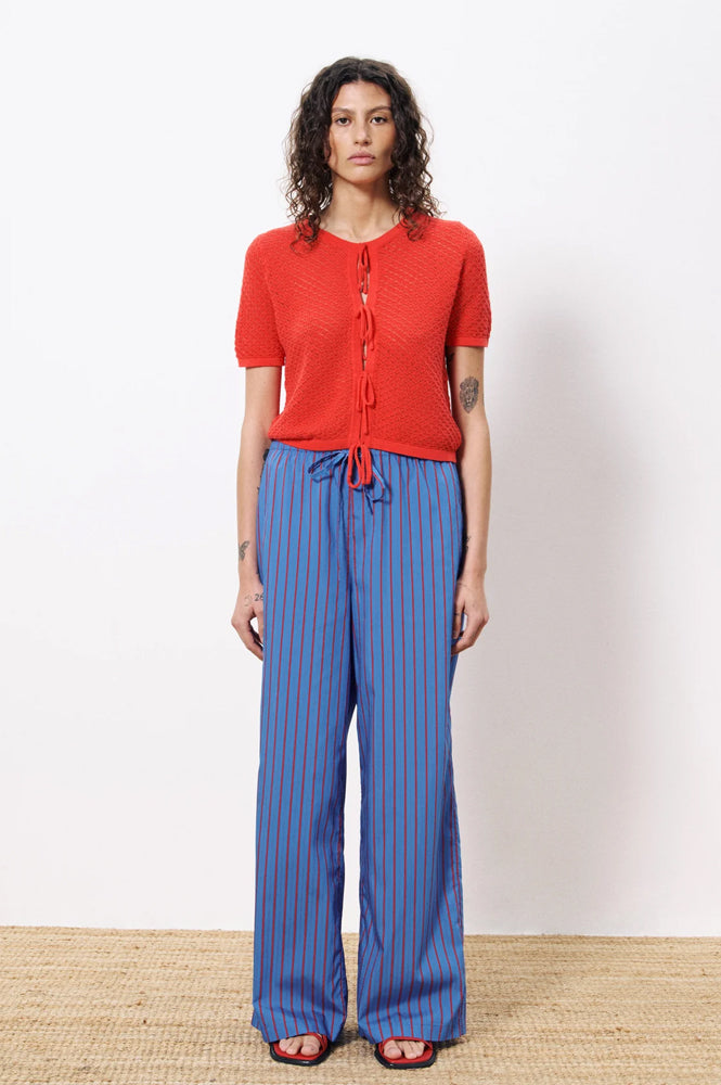 FRNCH Aelis Red Knit Top