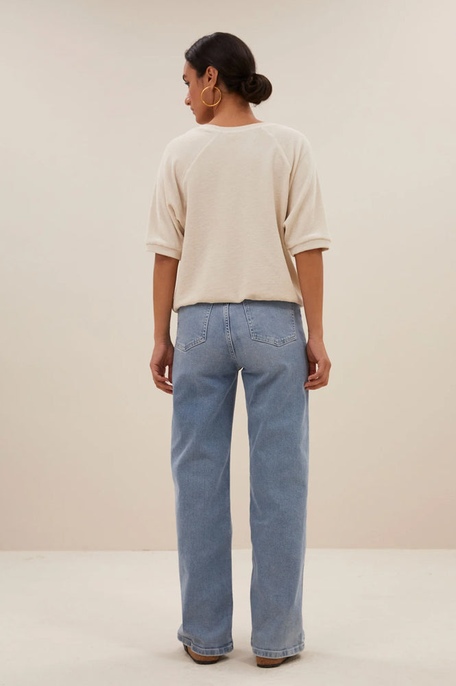 By-Bar Neva Almond Slub Top