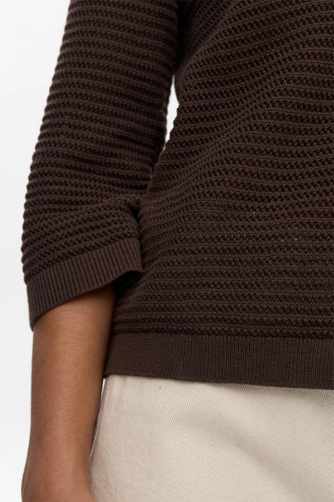 Numph Vilde Black Coffee Knitted Cardigan