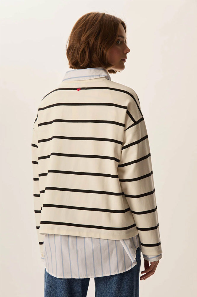 Des Petit Hauts Felizou Striped Sailor Top