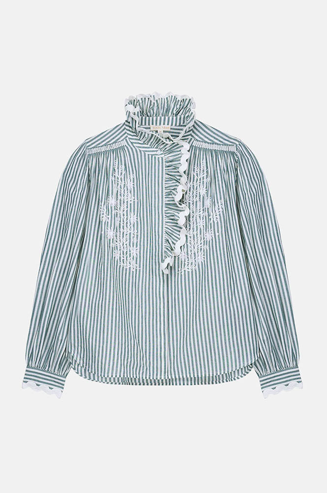 Louise Misha Cora Almond Stripes Blouse