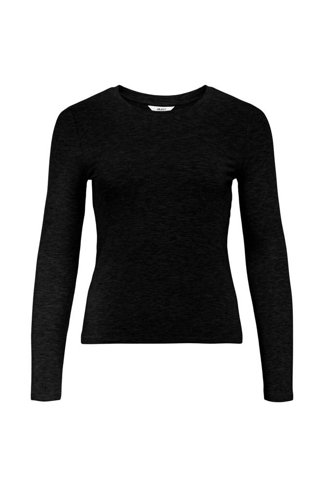 Object Zofia Black Long Sleeve Top