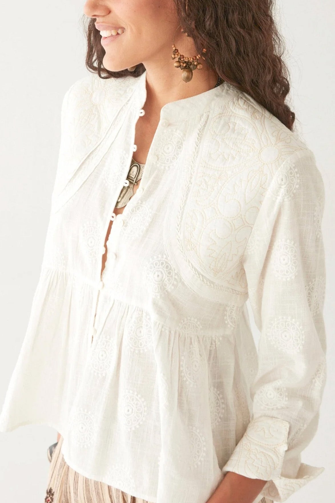 Maison Hotel Ariana Mosaique Ivory Blouse