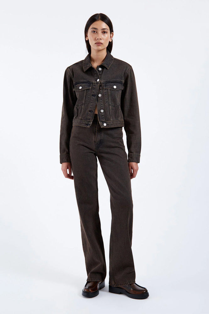 Dr Denim Echo Tar Jet Brown Jeans