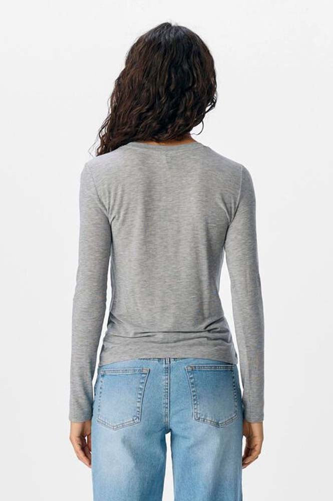 Object Zofia Grey Long Sleeve Top