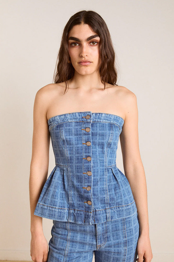 Damson Madder Eloise Laser Stripe Top