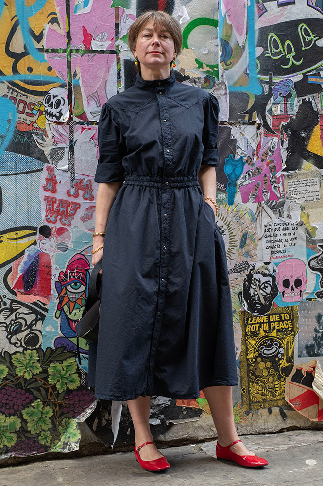 Bellerose Pakita Captain Blue Midi Dress