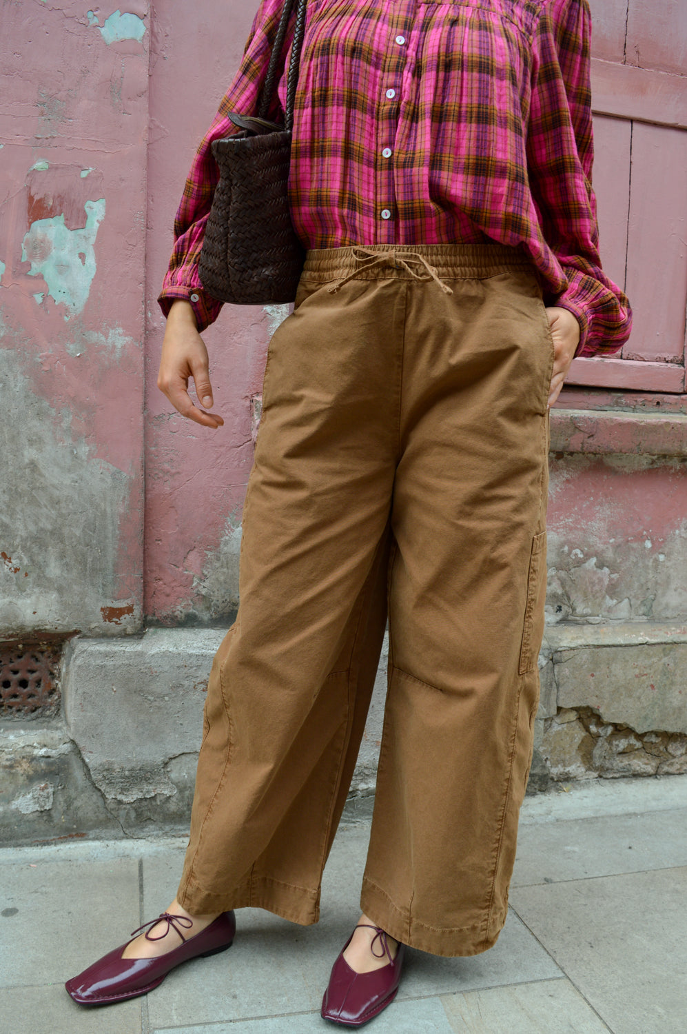 Damson Madder Felix Caramel Trouser
