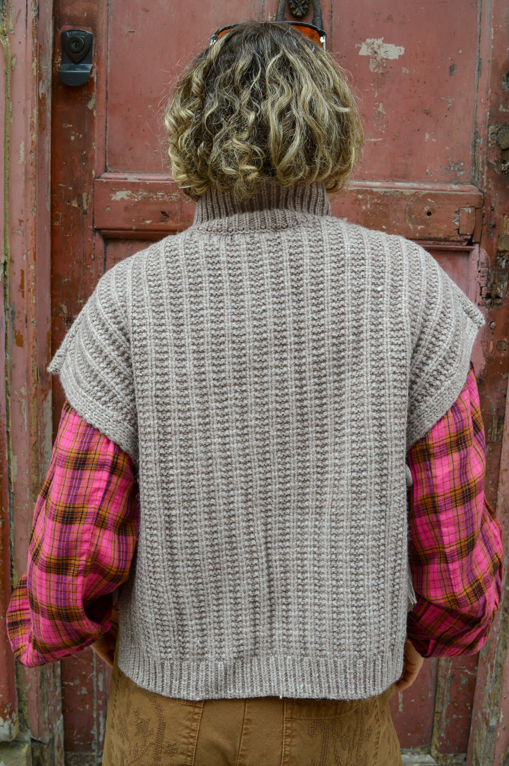 Louise Misha Knitted Song Ficelle Poncho