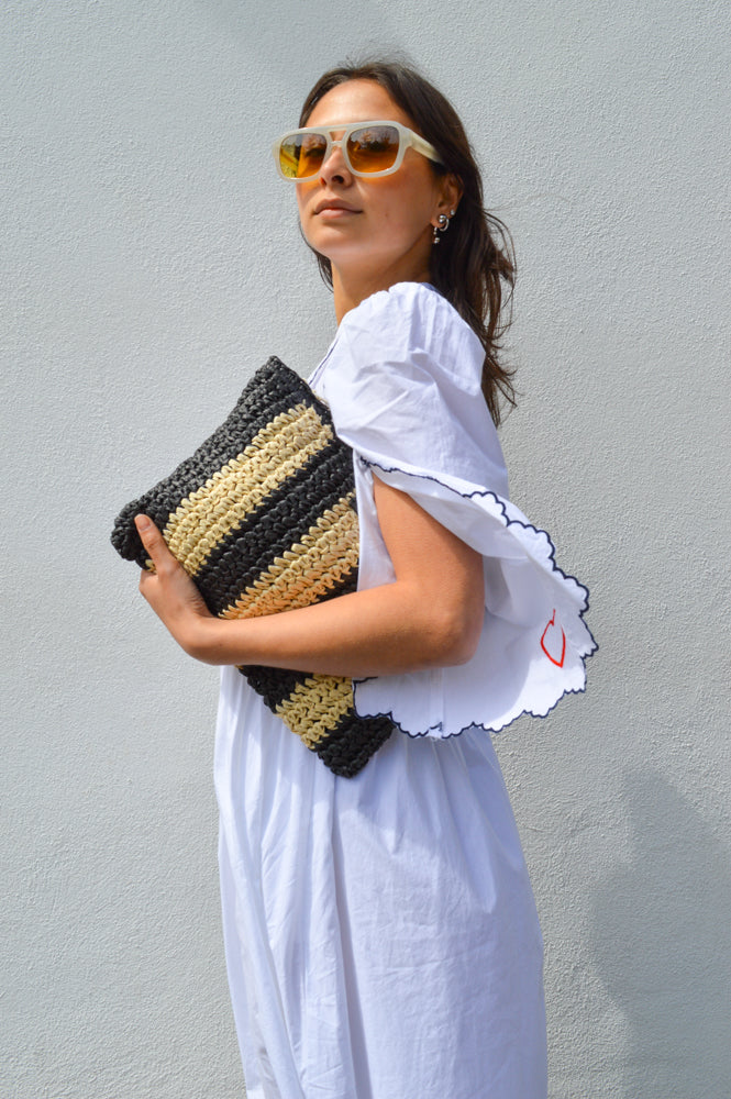 Stella Nova Heart Embroidered White Dress