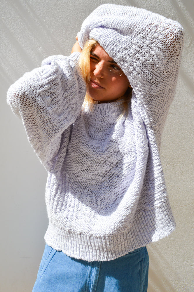 Esmé Studios Lucca Lilac Hint Pullover