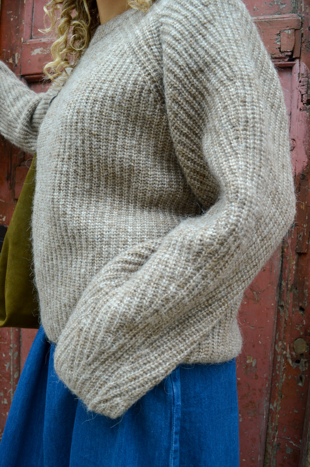 Numph Zindi Fossil Melange Pullover