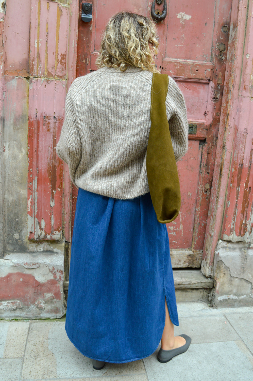 Numph Zindi Fossil Melange Pullover