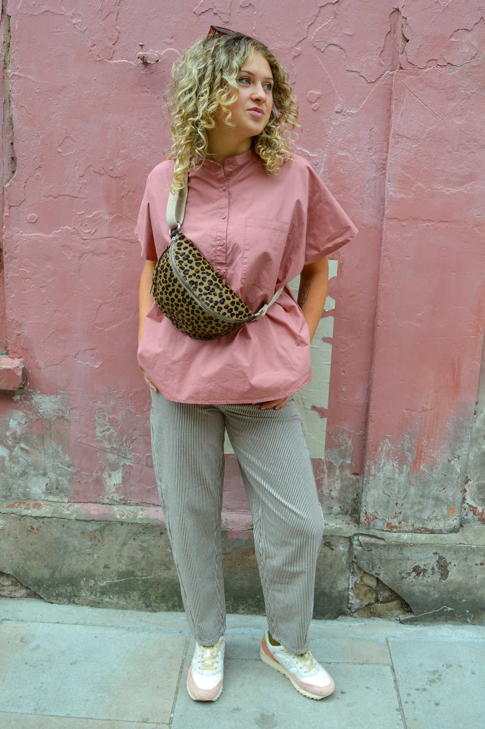 Frau Colombo Ash Rose Top