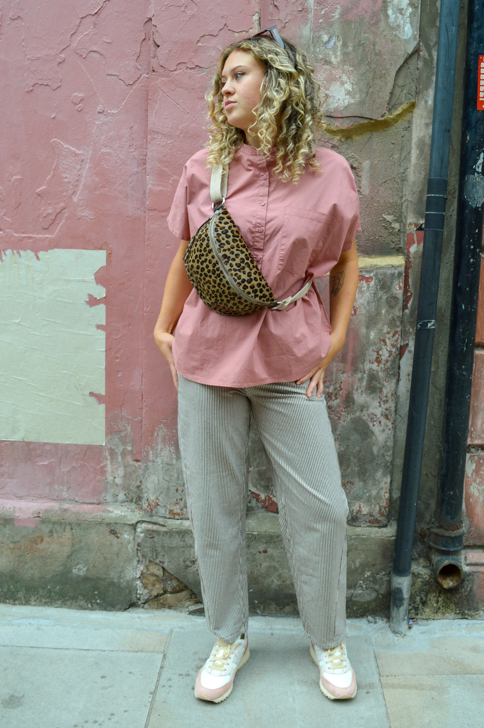 Frau Colombo Ash Rose Top