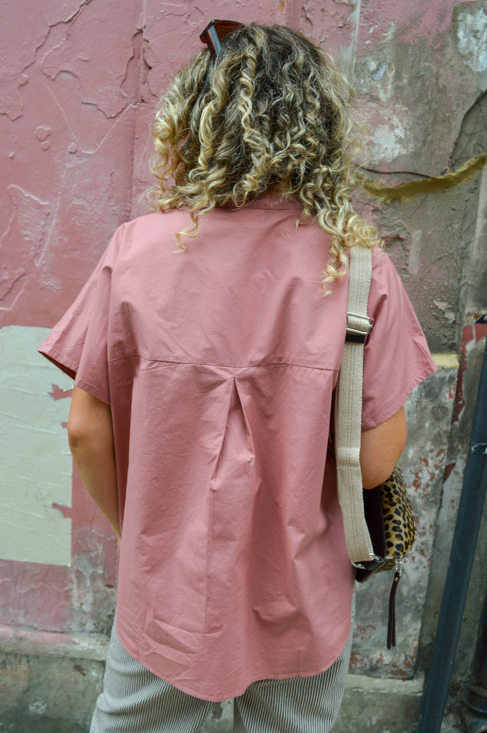 Frau Colombo Ash Rose Top