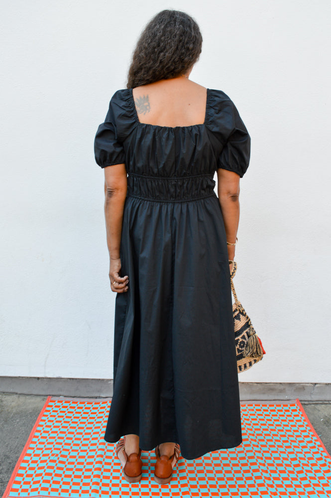 Object Hanna Black Midi Dressi