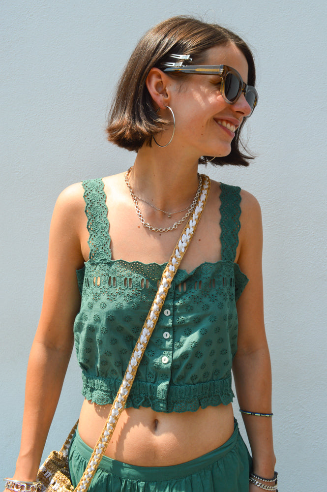 Louise Misha Kivi Tuscan Green Top