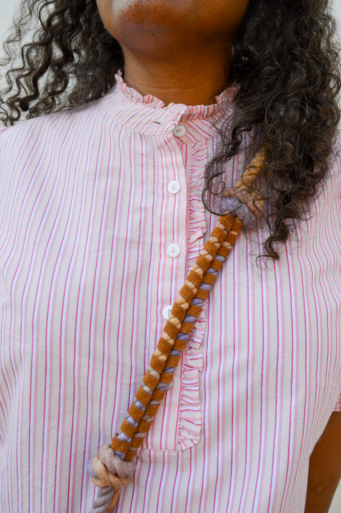 Numph Ulla Blushing Bride Stripe Shirt