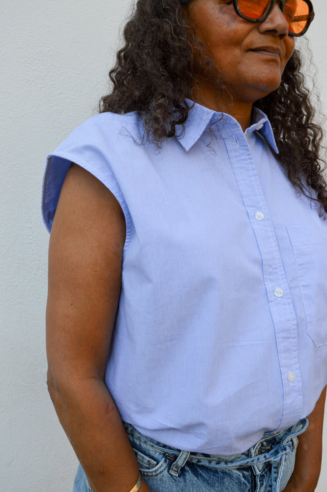 Esmé Studios Nunu Kentucky Blue Shirt