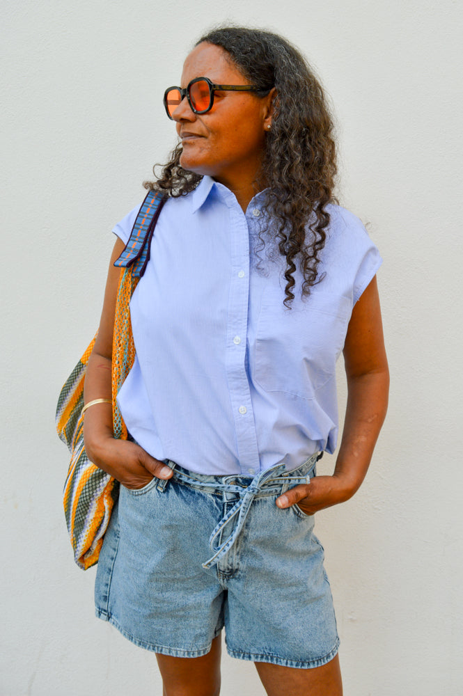 Esmé Studios Nunu Kentucky Blue Shirt